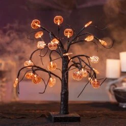 LED Spooky Tree Orange Pumpkin - 1.5ft -Halloween Decorations Store 81Kvxzxu7NL. AC SL1500