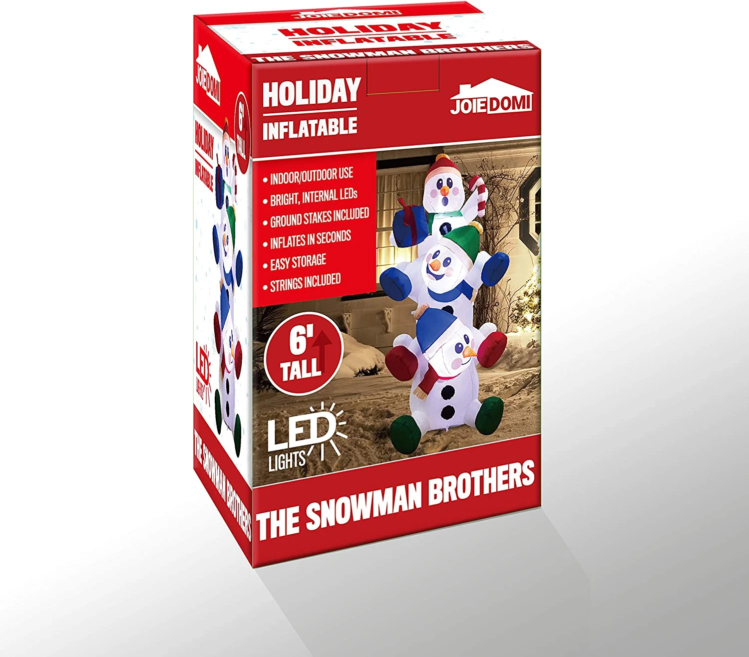 Large Snowman Inflatable (6 Ft) - Image 8