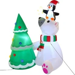 Large Polar Bear Christmas Tree Inflatable (6 Ft) -Halloween Decorations Store 81NReY02mxL. AC SL1500 1