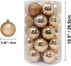 34 Pcs Christmas Ball Ornaments (Champagne) -Halloween Decorations Store 81NuPXySuqL. AC SL1500 2c310b71 bc1a 4a4a a9b0 ce3f70f06635