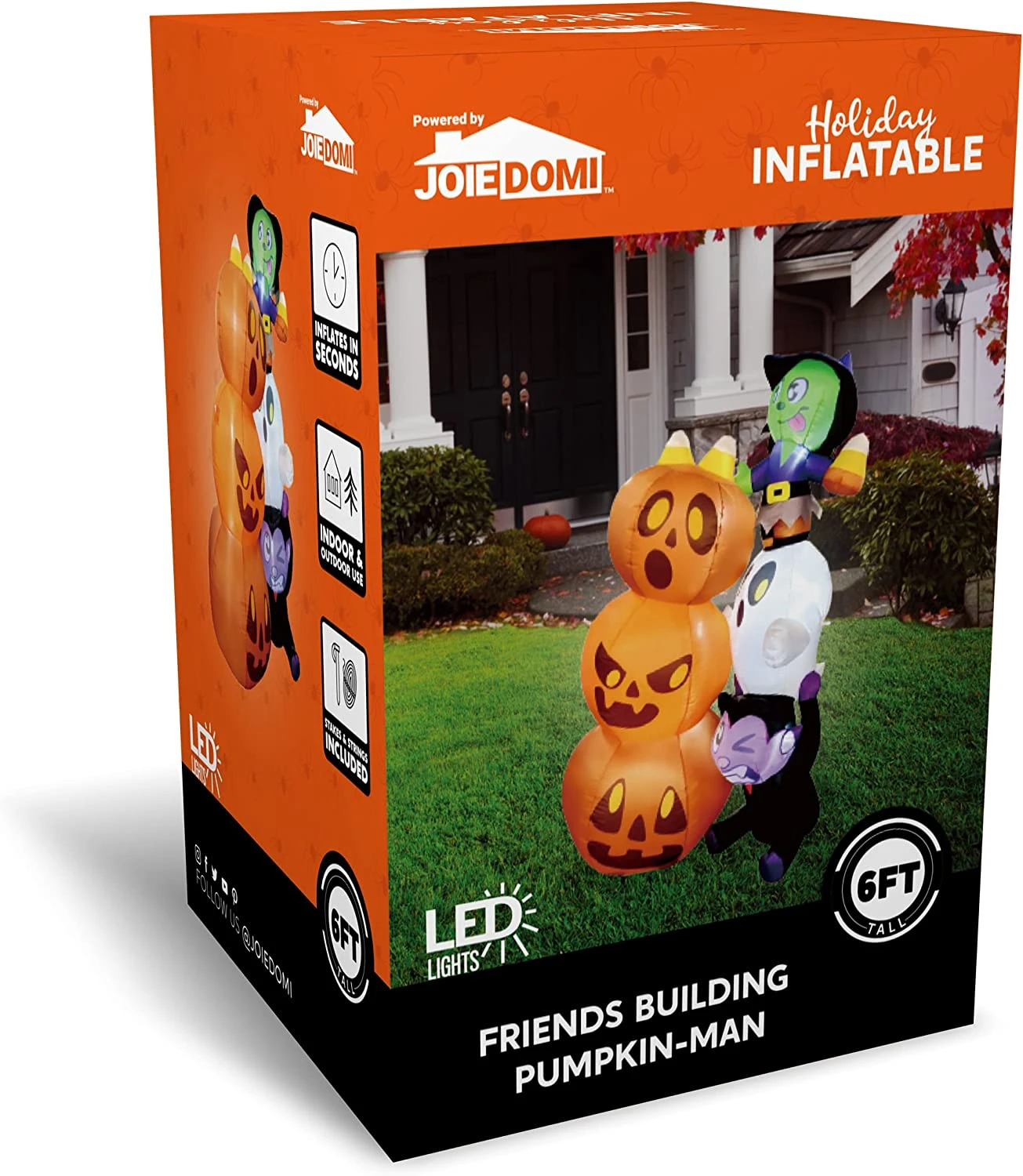 6ft Halloween Inflatable Stacked Characters 10 6ft Halloween Inflatable Stacked Characters - Image 8