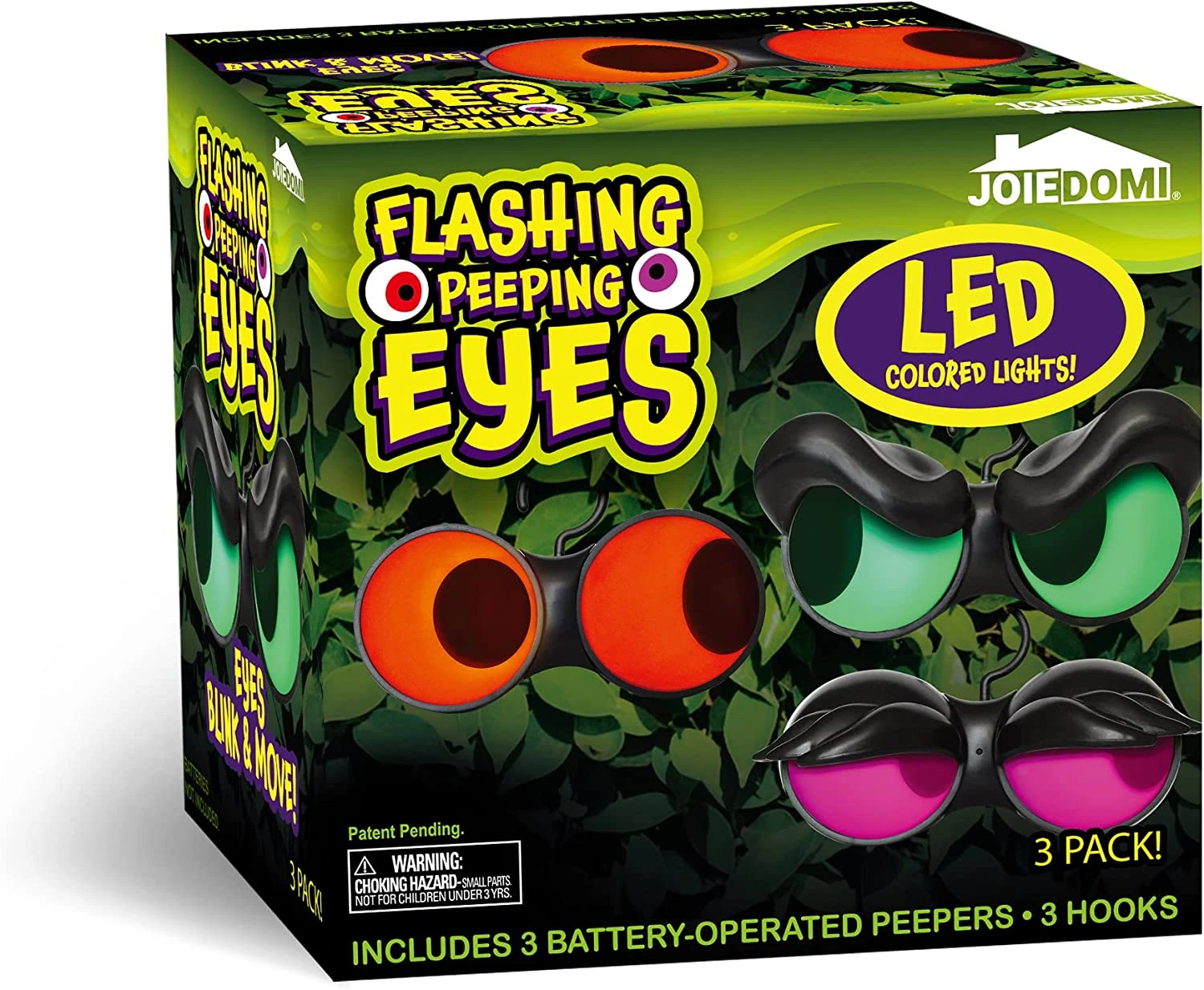 Halloween Flashing Peeping Eyes Lights (3 Pack); Neon - Image 8