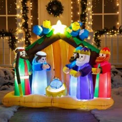 Large Nativity Scene With Angels Inflatable (6 Ft) 14 Large Nativity Scene With Angels Inflatable (6 Ft) -Halloween Decorations Store 81cGKwhpc0L. AC SL1500