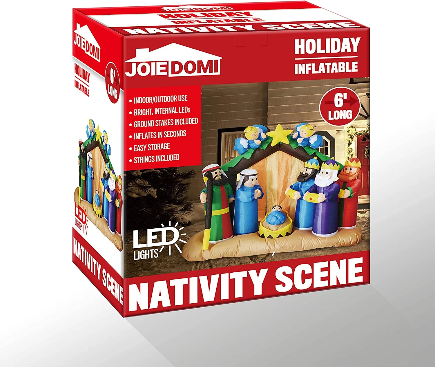 Large Nativity Scene With Angels Inflatable (6 Ft) 10 Large Nativity Scene With Angels Inflatable (6 Ft) - Image 8