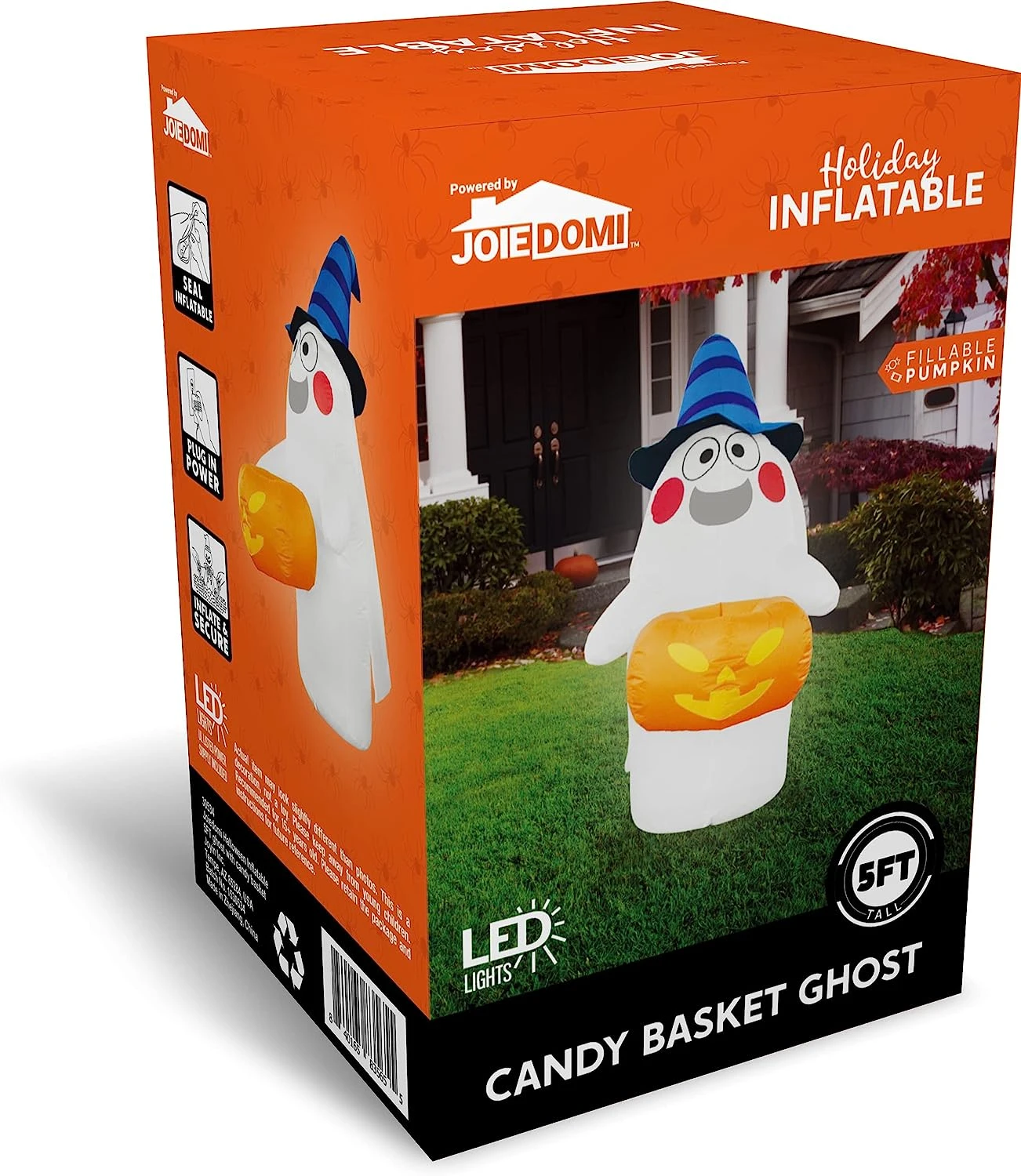 5ft Ghost With Candy Basket - Image 7