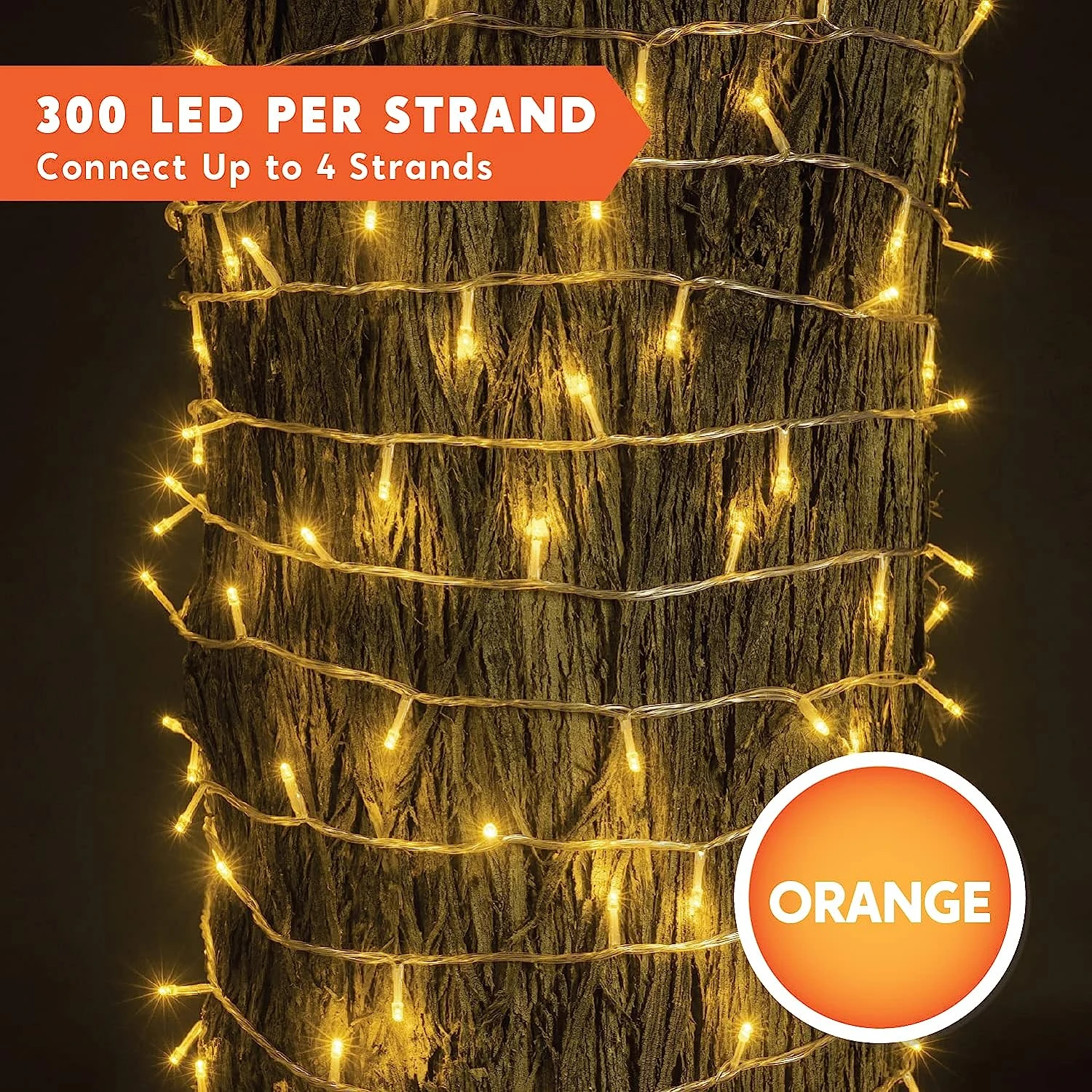 108.6 FT Orange LED String Lights - Image 3