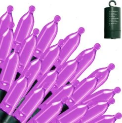 200 Purple LED Green Wire String Lights