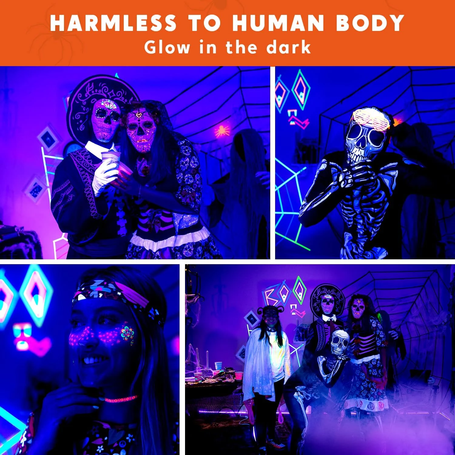 6Pcs 9W LED Black Light White Bar 1.3ft - Image 2