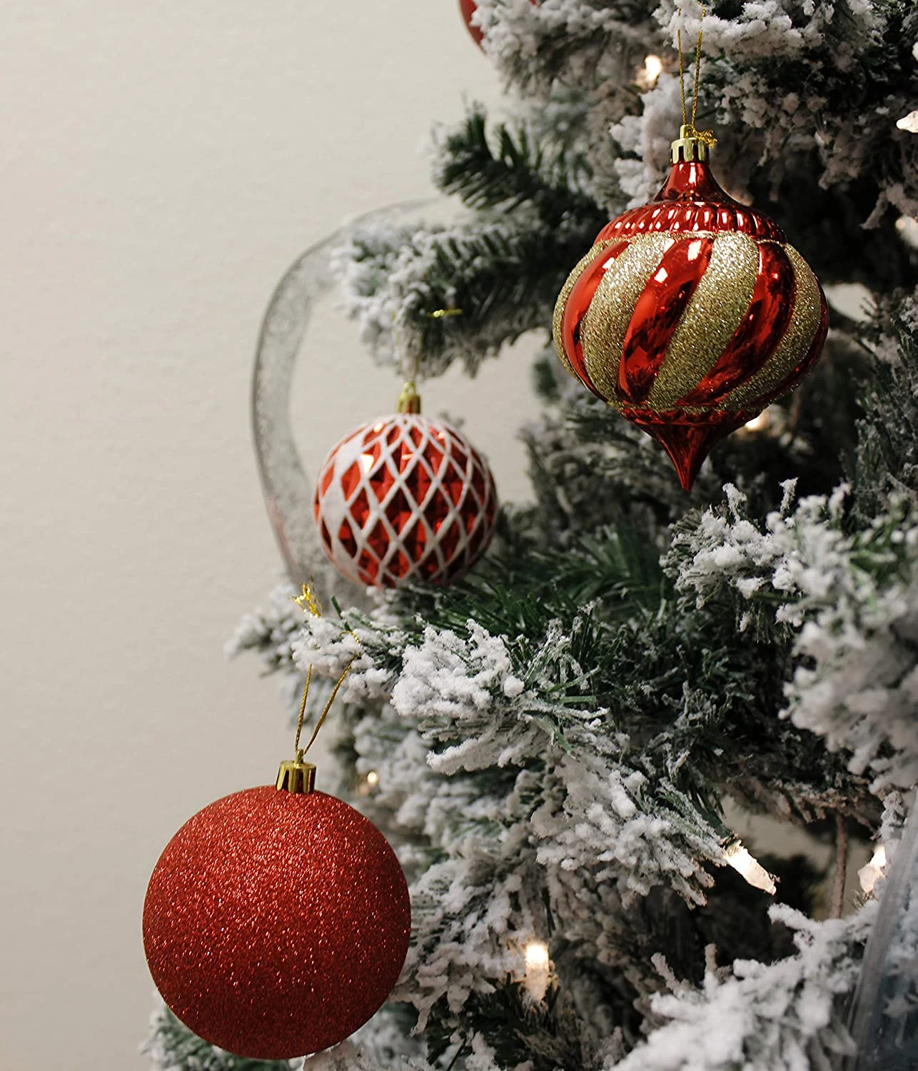 24 Pcs Christmas Ball Ornaments (Red) 7 24 Pcs Christmas Ball Ornaments (Red) - Image 5