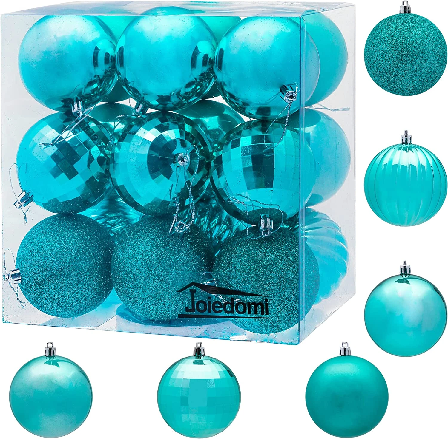 18Pcs Christmas Ball Ornaments Teal