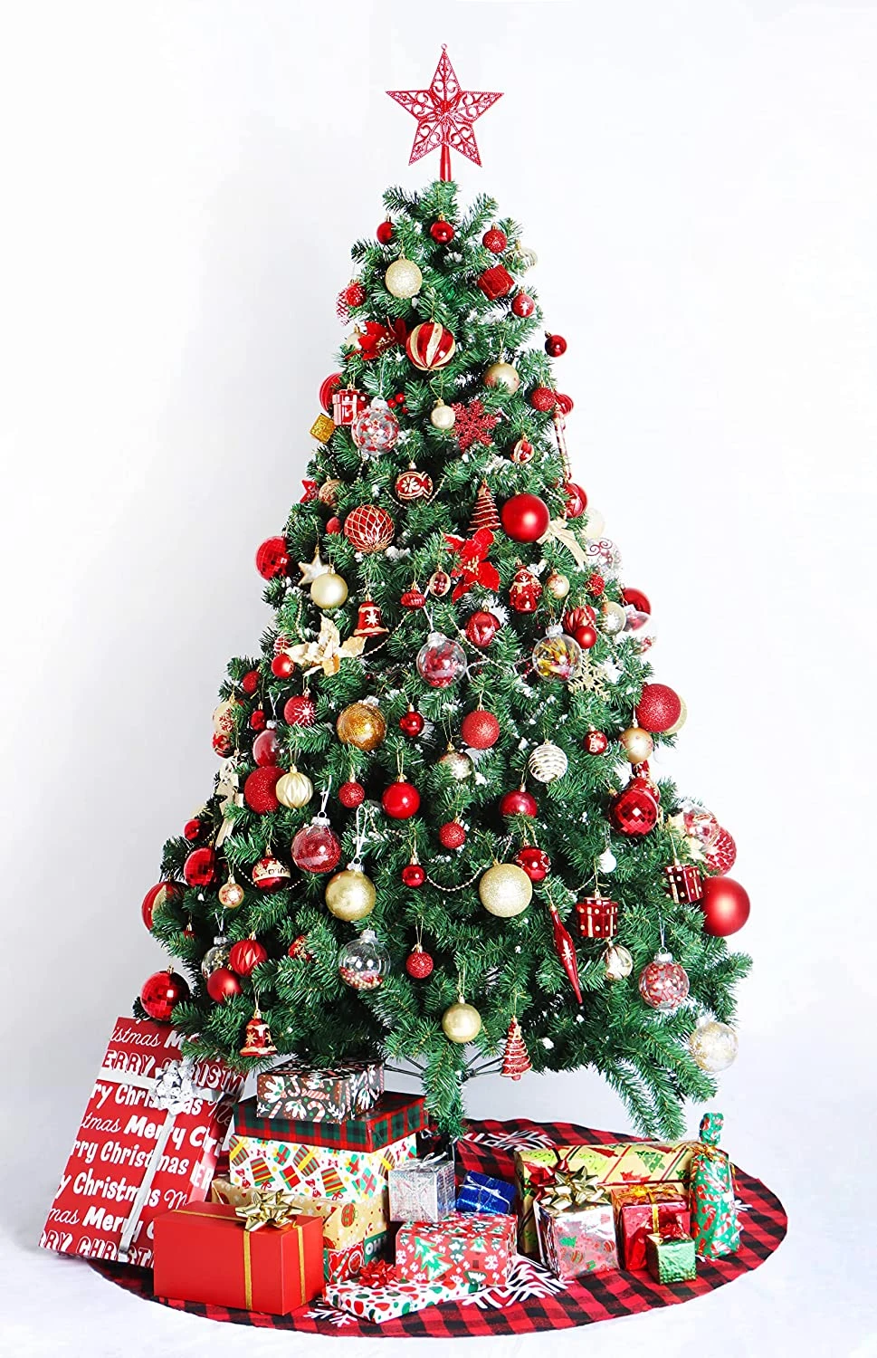 81 Pcs Red & Gold Christmas Ball Ornaments Set 8 81 Pcs Red & Gold Christmas Ball Ornaments Set - Image 6