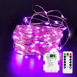 66 Ft 200 Count Purple Copper LED Light
