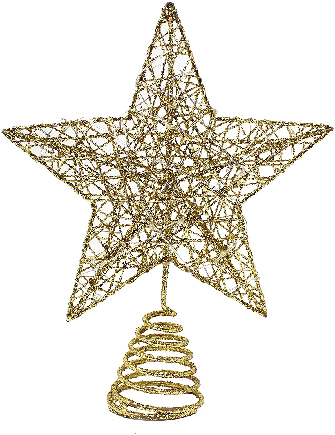 Gold Glitter Star Tree Topper - Image 4