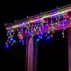 100 LED Christmas Icicle Lights Multicolor