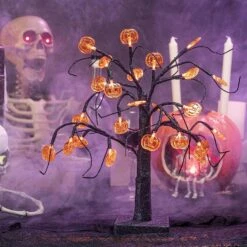 LED Spooky Tree Orange Pumpkin - 1.5ft -Halloween Decorations Store 91Mss4mpLZL. AC SL1500