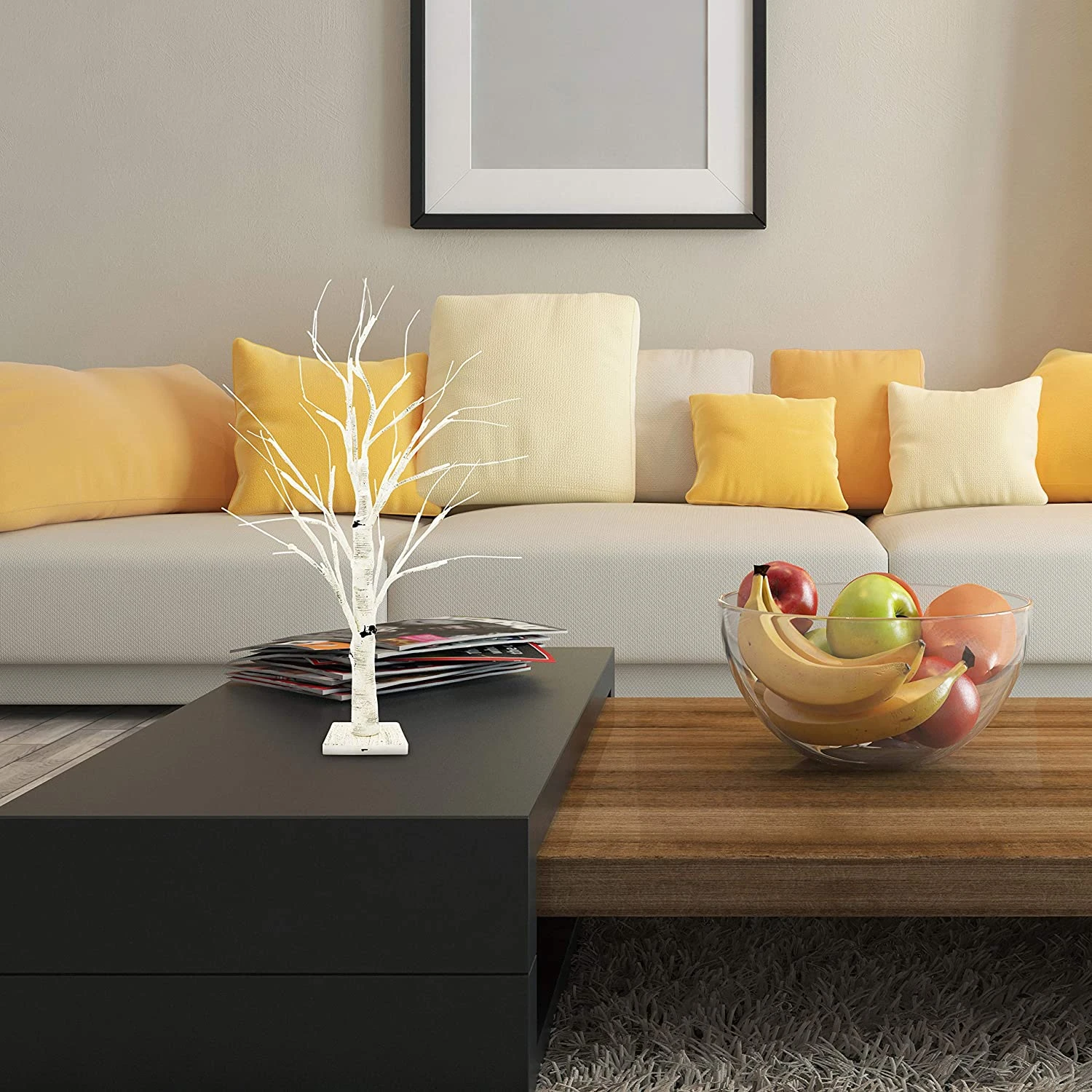 24in LED Birch Tree With 24 Lights, 2 Packs - Image 4