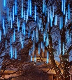 540 LEDs Christmas Lights Meteor Shower Lights, Blue -Halloween Decorations Store 91ZgxnXIFNL. AC SL1500 a5b49b2d 5f10 41f8 9665 64a1ff32606c