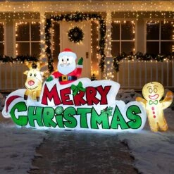 9.5ft Inflatable Merry Christmas 13 9.5ft Inflatable Merry Christmas -Halloween Decorations Store 91axOglfjPL. AC SL1500
