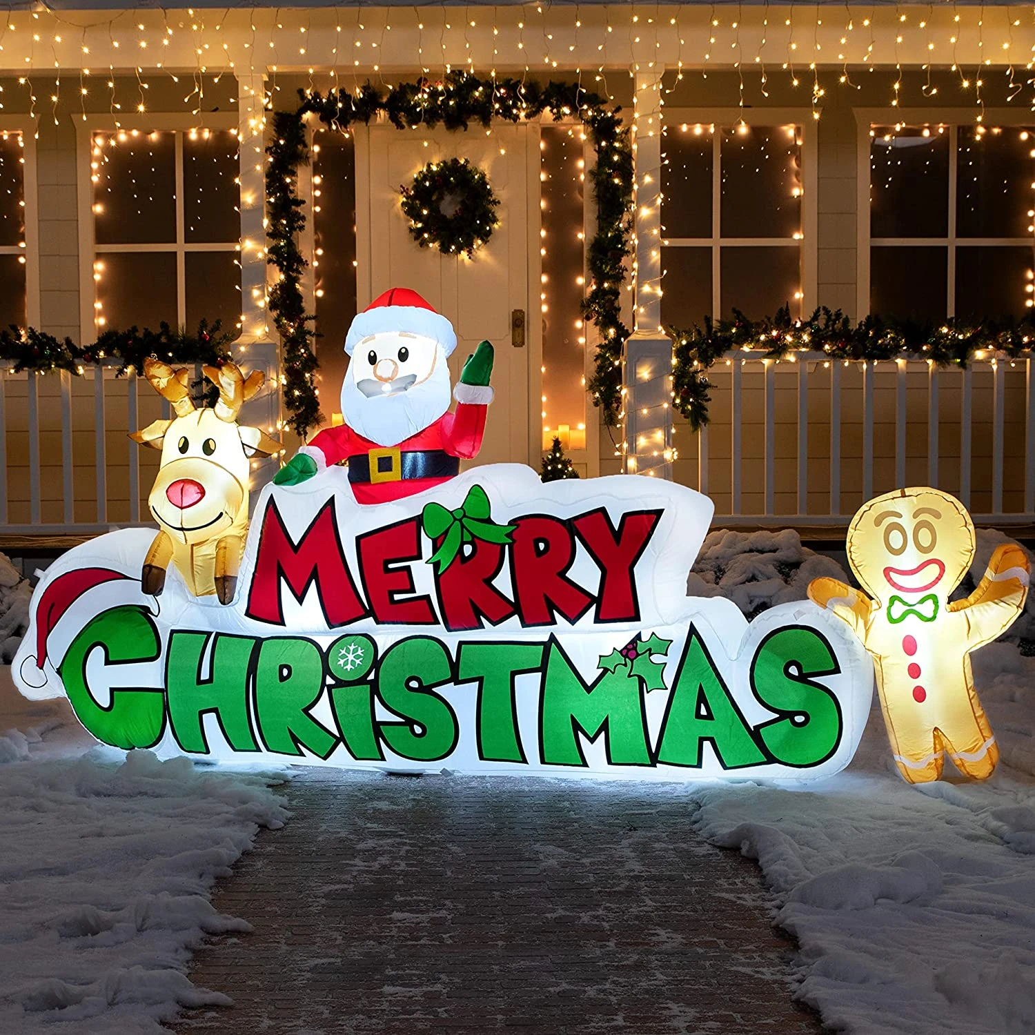 9.5ft Inflatable Merry Christmas 6 9.5ft Inflatable Merry Christmas - Image 4