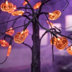 LED Spooky Tree Orange Pumpkin - 1.5ft -Halloween Decorations Store 91hFTl8b WL. AC SL1500