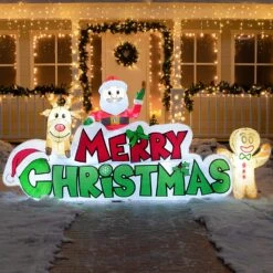 9.5ft Inflatable Merry Christmas 17 9.5ft Inflatable Merry Christmas -Halloween Decorations Store 91m7 JtDVGL. AC SL1500