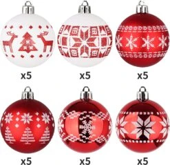 Red And White Christmas Ornaments Assorted Design, 30 Pcs 11 Red And White Christmas Ornaments Assorted Design, 30 Pcs -Halloween Decorations Store 91ws1Z05dFL. AC SL1500