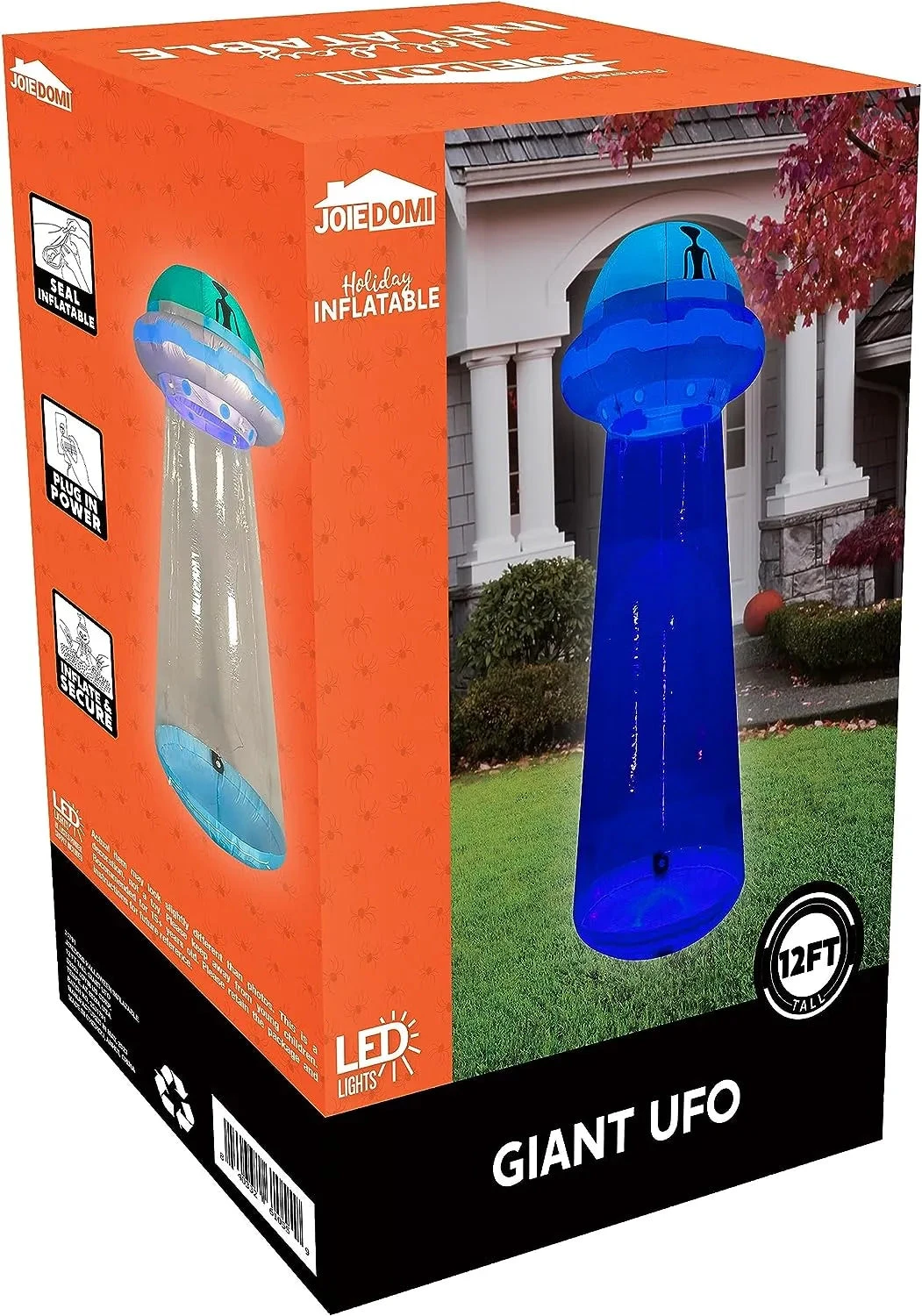 Joiedomi 12 FT Tall Halloween Inflatable UFO Decoration With Built-in LEDs - Image 8