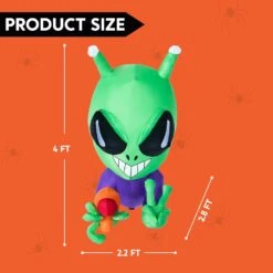 Joiedomi 4.5 FT Halloween Inflatable Alien Window Breaker With Built-in LED 13 Joiedomi 4.5 FT Halloween Inflatable Alien Window Breaker With Built-in LED -Halloween Decorations Store Joiedomi4.5FTHalloweenInflatableAlienWindowBreakerwithBuilt inLED 4