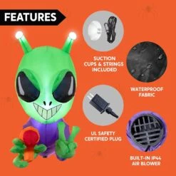 Joiedomi 4.5 FT Halloween Inflatable Alien Window Breaker With Built-in LED 14 Joiedomi 4.5 FT Halloween Inflatable Alien Window Breaker With Built-in LED -Halloween Decorations Store Joiedomi4.5FTHalloweenInflatableAlienWindowBreakerwithBuilt inLED 5