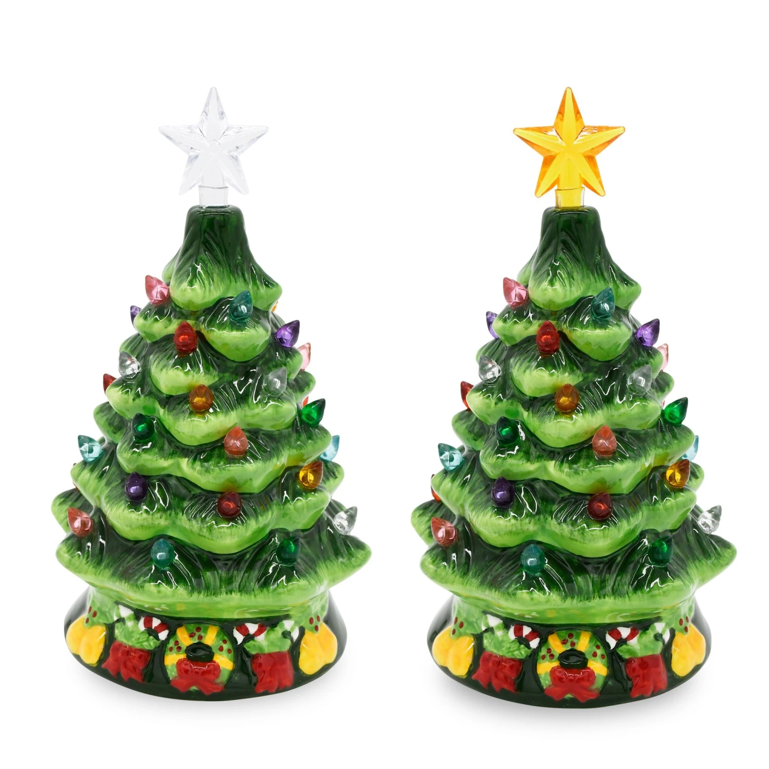7in Ceramic Christmas Tree With Candy Cane - Image 8