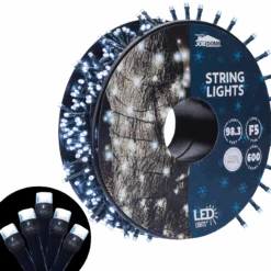 600 LED Christmas String Lights Cool White