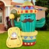 Large Inflatable Decoration Cinco De Mayo Cactus Guitar (6 Ft)