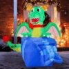 Dragon In A Gift Box Christmas Inflatable