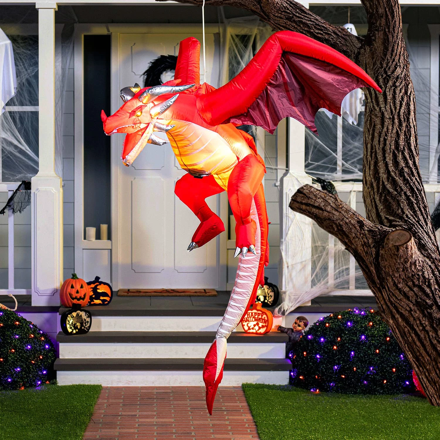 Tall Hanging Flying Dragon Inflatable (5 Ft)