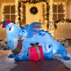 6 FT Long Inflatable Dragon Guarding Gift