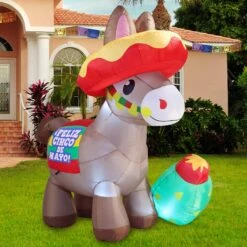 Large Inflatable Cinco De Mayo Donkey (6 Ft)