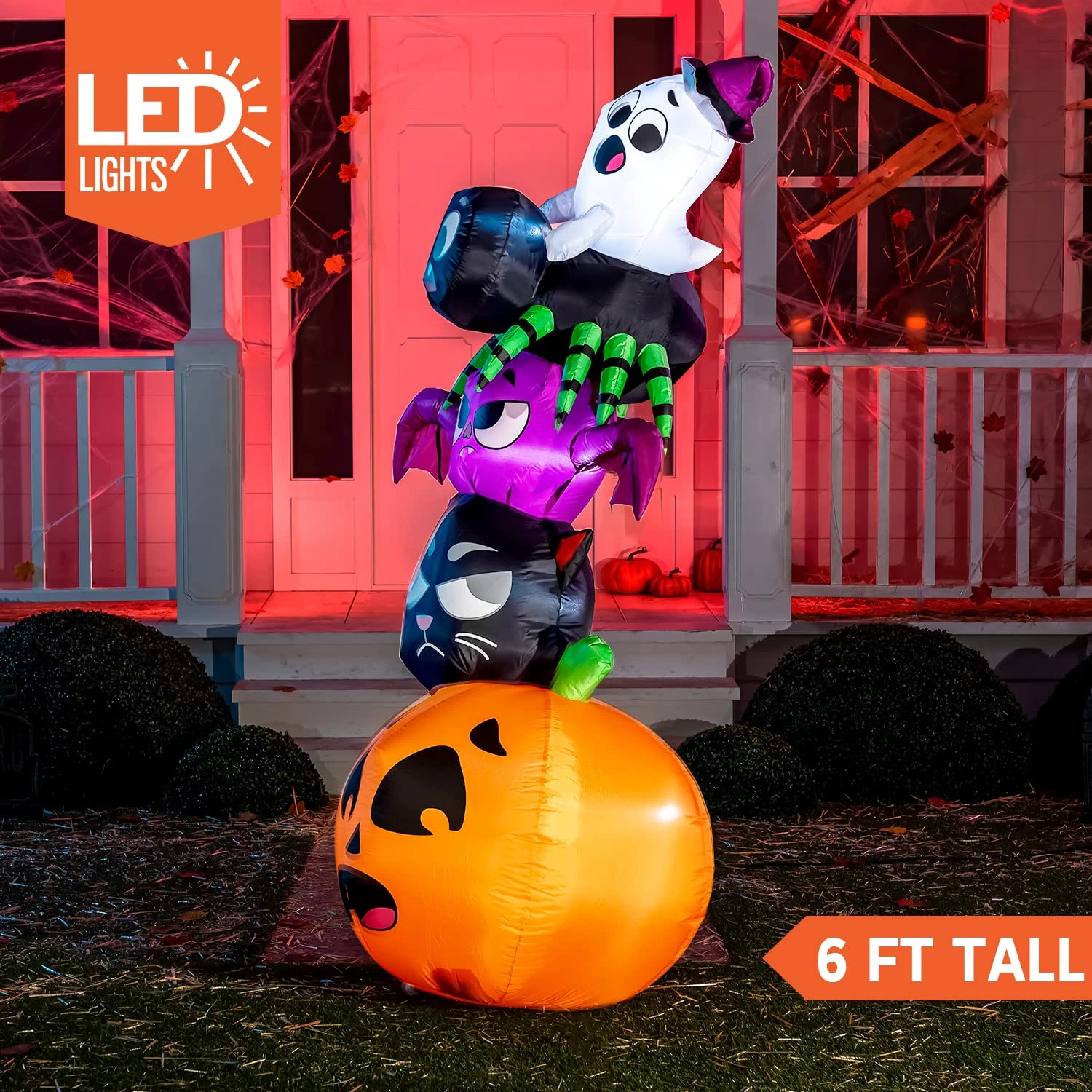 6 Ft Halloween Stacked 5 Characters - Image 2