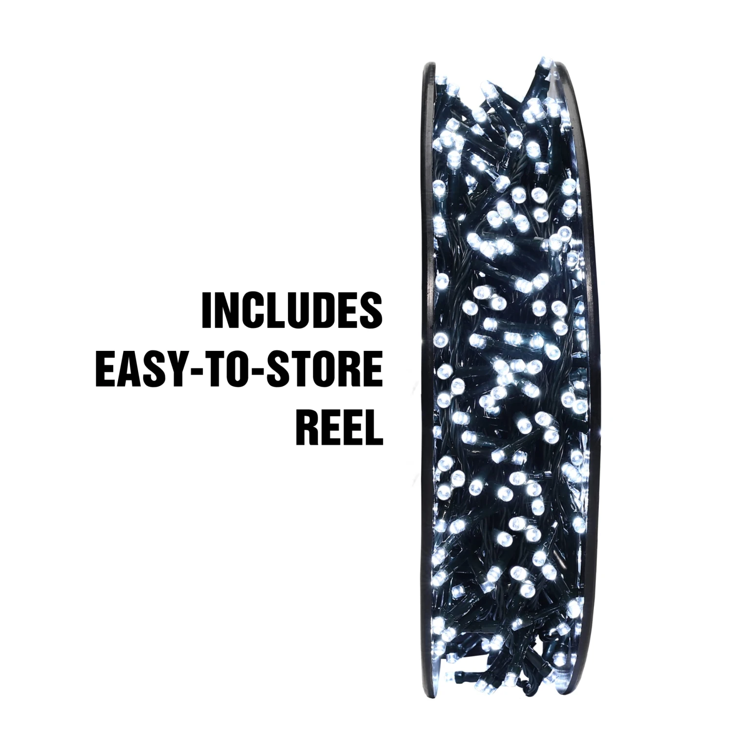 600 LED Christmas String Lights Cool White - Image 2