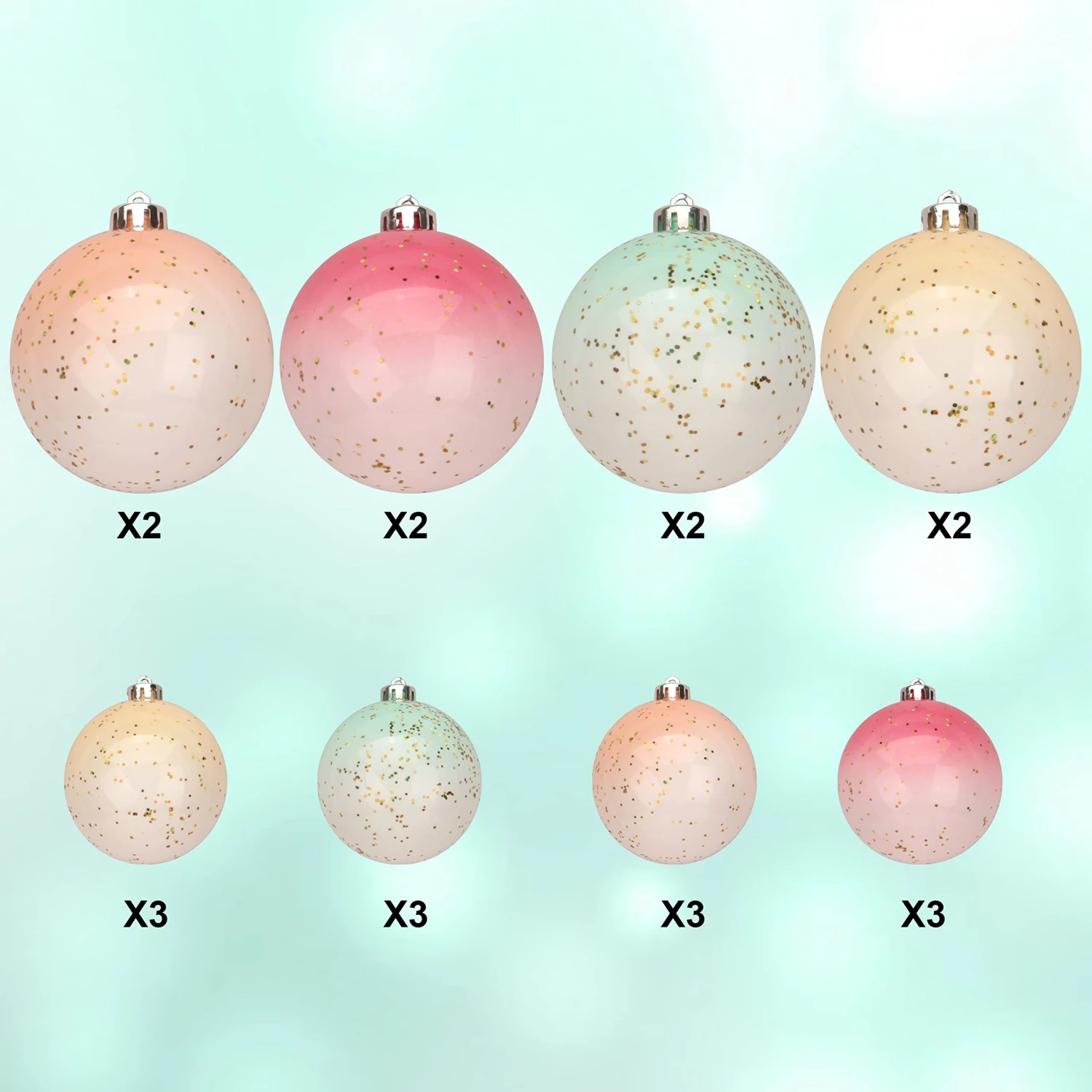 20Pcs Macaroon Design Christmas Ball 5 20Pcs Macaroon Design Christmas Ball - Image 3
