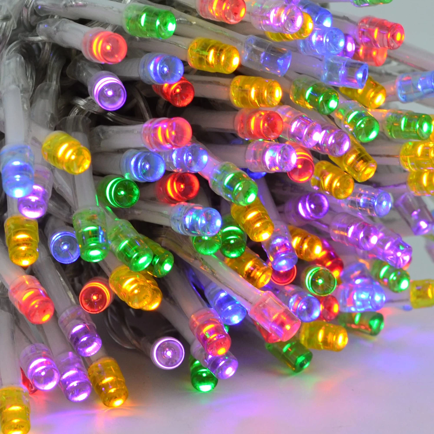 100 Multicolor LED Clear Wire String Lights 5 100 Multicolor LED Clear Wire String Lights - Image 3