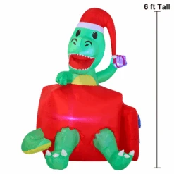 6 FT Tall Inflatable Dinosaur In A Gift Box -Halloween Decorations Store image 3 cbed7e4f 9c52 4098 8eef 7f7cfc107260