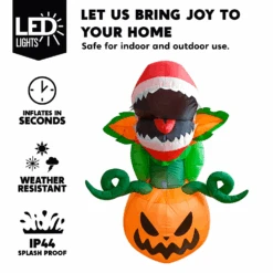 5ft Inflatable Piranha Flower -Halloween Decorations Store image 3 e79d997d 4851 4691 80a3 705ada77d8c8