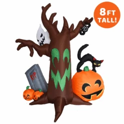 8 Ft Scary Tree With Ghosts Spider And Cat 12 8 Ft Scary Tree With Ghosts Spider And Cat -Halloween Decorations Store image 4 1a6a984d 0ae3 4cee 8b8a 2f2a18253419