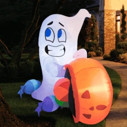 Tall Halloween Cute Ghost Dump Pumpkin Candy Bag Inflatable (5 Ft) 13 Tall Halloween Cute Ghost Dump Pumpkin Candy Bag Inflatable (5 Ft) -Halloween Decorations Store image 4 2066a2dd dd9d 4a7b bb2d 6b70a9e518bf