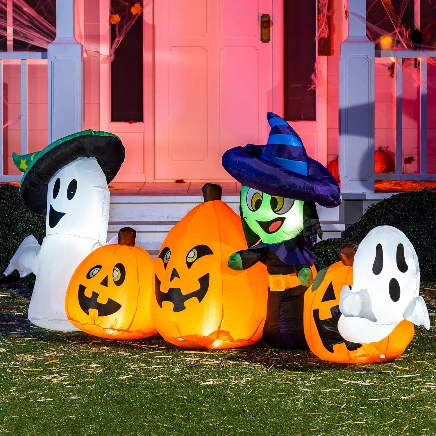 8ft Halloween Inflatable Horizontal Pumpkin And Halloween Characters 6 8ft Halloween Inflatable Horizontal Pumpkin And Halloween Characters - Image 4