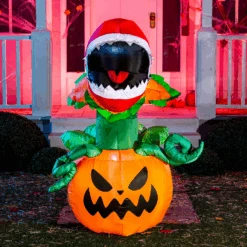 5ft Inflatable Piranha Flower -Halloween Decorations Store image 4 7153f257 043d 47a6 84ab c9f60628e432