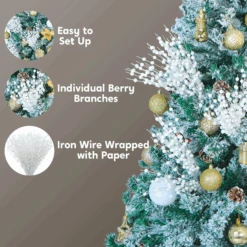 20" Christmas Tree Berry Stem (White) - 24 Pcs 12 20" Christmas Tree Berry Stem (White) - 24 Pcs -Halloween Decorations Store image 4 83802fd8 1398 4ba8 9bef 60ef2c3a1339