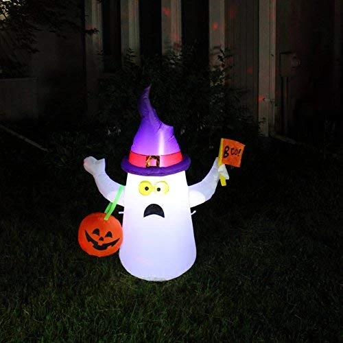 Tall Naughty Ghost Inflatable (5 Ft) - Image 4