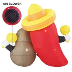 Large Inflatable Long Cinco De Mayo Avocado And Chili (6 Ft) -Halloween Decorations Store image 4 f51f9016 0710 44e9 a08d 35944423e7b9