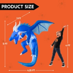 5 Ft. Hanging Ice Dragon 14 5 Ft. Hanging Ice Dragon -Halloween Decorations Store image 5 44de0055 6637 486b 957f 03b9b9246e4c